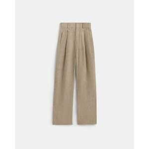 Everlane Women's Linen Way-High® Drape Pant in Khaki Chambray, Size 0